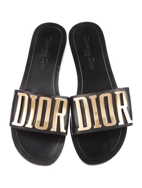 yellow dior slides|christian dior slides for women.